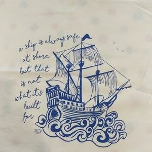 ⭐ OWLCRATE EXCLUSIVE PIRATE BOOKISH SEA TEA TOWEL⭐